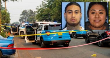 Father shot while fishing with his daughter by man who drove his dead girlfriend's blood-soaked SUV to lake and dumped it there, then stole the dad's car: Cops