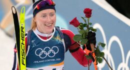 First-time Olympian wins gold in women's biathlon sprint