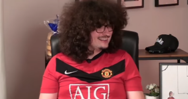 Frank Illet's afro has become iconic in football circles, as he refuses to cut his hair until Manchester United win five games in a row.