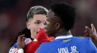 Footballers who cover their mouths when they talk should be BANNED, former Premier League star says after Real Madrid star Vinicius Jr was 'racially abused' by Benfica player who hid his words