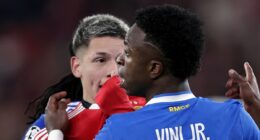 Footballers who cover their mouths when they talk should be BANNED, former Premier League star says after Real Madrid star Vinicius Jr was 'racially abused' by Benfica player who hid his words