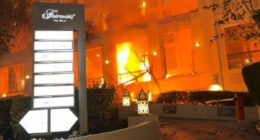 Four people injured in Iranian strike on five-star hotel in Dubai