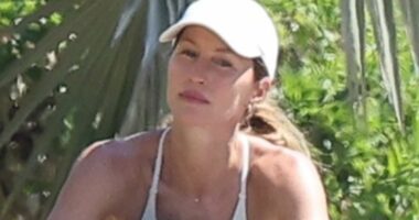 Gisele Bundchen savors an afternoon bike ride with baby son in Miami
