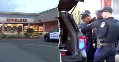 Good Samaritan hijacks crooks’ getaway car and rams it into jewelry store during smash-and-grab: police