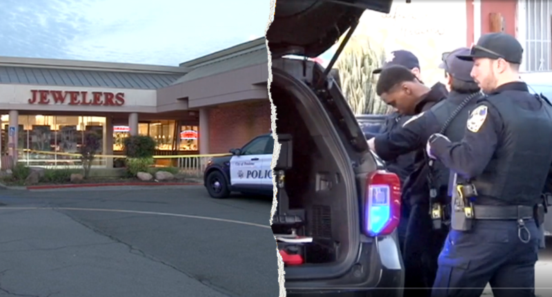 Good Samaritan hijacks crooks’ getaway car and rams it into jewelry store during smash-and-grab: police