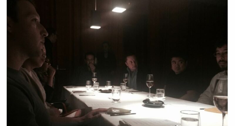 Guess who's coming to dinner! Epstein files photo shows 'wild' dinner party with Elon Musk, Mark Zuckerberg and Peter Thiel back in 2015