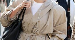 Hailey Bieber has touched down in Australia ahead of the Down Under launch of her skincare brand Rhode