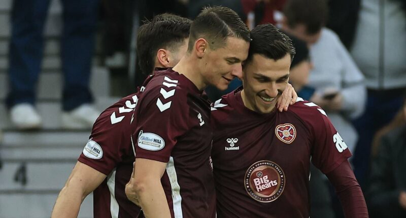 Hearts defeat Falkirk to go five clear at the top but McInnes urges his side to sort out their defence