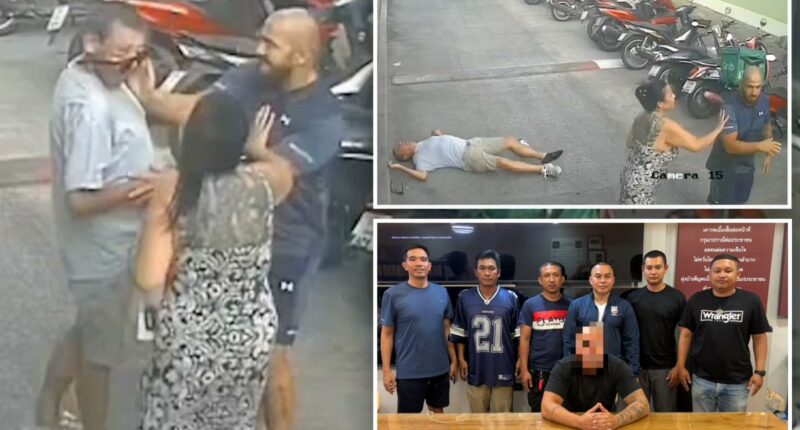 Horrific video shows the moment suspected gangster kills tourist with single karate chop