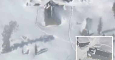 Horrifying video shows snow engulfed huts where skiers stayed before deadly avalanche