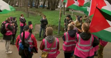 How the door-to-door pro-Palestinian zealots striking fear into Jewish households reacted when we knocked on THEIR door