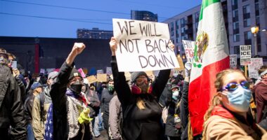 Hundreds of anti-ICE protesters shut down streets in Portland
