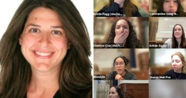 Hunter College prof Allyson Friedman sparks fury as she's caught on hot mic making 'blatantly racist' comment