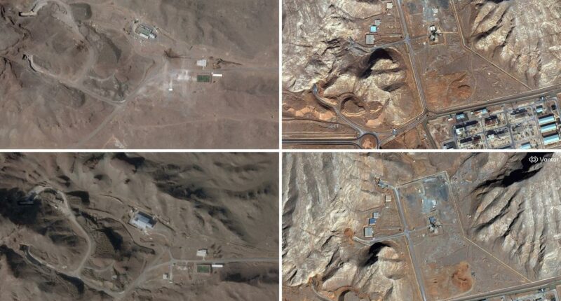 Iran fortifying its military and nuclear sites as tensions grow with the US, satellite images show