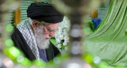 Iran stages Khamenei photos to mask cracks in IRGC, opposition groups say