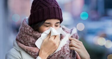 It's not the flu... your runny nose and watery eyes could be a little-known allergy to fungus released by snow