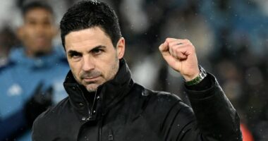 Jamie Redknapp says the title race is OVER and Mikel Arteta can 'open a nice bottle of Rjoca' to celebrate - as he predicts how many points Arsenal will 'comfortably' win the Premier League by