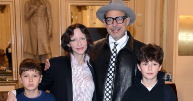 Jeff Goldblum, 73, makes very rare appearance with wife, 43, and sons