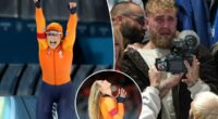 Jutta Leerdam wins gold, breaks Olympic record as fiancÃ© Jake Paul cries