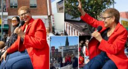 Karen Bass trolled during open-top ride through Los Angeles