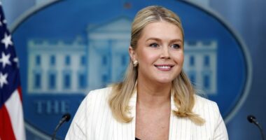 Karoline Leavitt caught sampling Bad Bunny track just weeks before savaging him