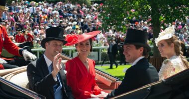 Kate and Beatrice's 'difficult' day at Royal Ascot: Princesses' joint outing was marked with 'awkwardness and mutual tension', claims body language expert