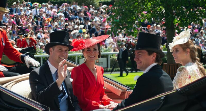 Kate and Beatrice's 'difficult' day at Royal Ascot: Princesses' joint outing was marked with 'awkwardness and mutual tension', claims body language expert