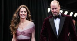 Kate's power move at the BAFTAs: Royal's fairytale Gucci gown, princess hair and the late Queen's earrings were a 'strategic' reminder that she is the future of The Firm amid Andrew chaos, stylist says