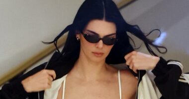 Kendall Jenner flashes her abs in sporty look while out in LA