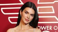 Kendall Jenner stuns in a £700 silver Reine dress during MFW
