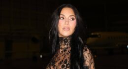 Kim Kardashian dons lace catsuit amid 'romance' with Lewis Hamilton