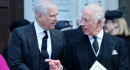 Prince Andrew, Duke of York, King Charles III and Prince William, Prince of Wales