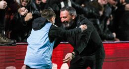 King of Hearts: From late goals and jigs with the ball boy to declarations of intent under the all-seeing eye of Tony Bloom, Tynecastle boss Derek McInnes has never seemed more up for a title fight than he is now