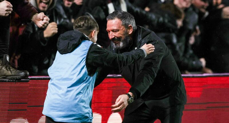 King of Hearts: From late goals and jigs with the ball boy to declarations of intent under the all-seeing eye of Tony Bloom, Tynecastle boss Derek McInnes has never seemed more up for a title fight than he is now