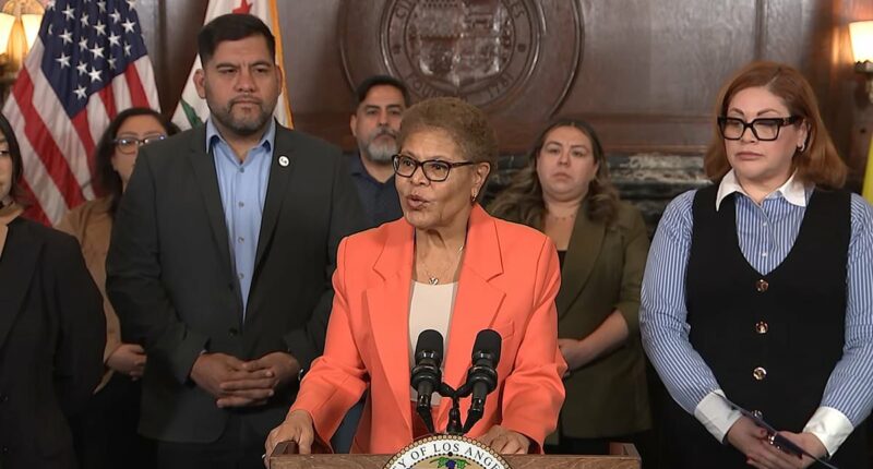 LA Mayor Karen Bass flees press after Palisades fire cover-up revealed