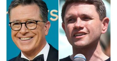 Late-night host Stephen Colbert isn't backing down from public dispute with CBS bosses