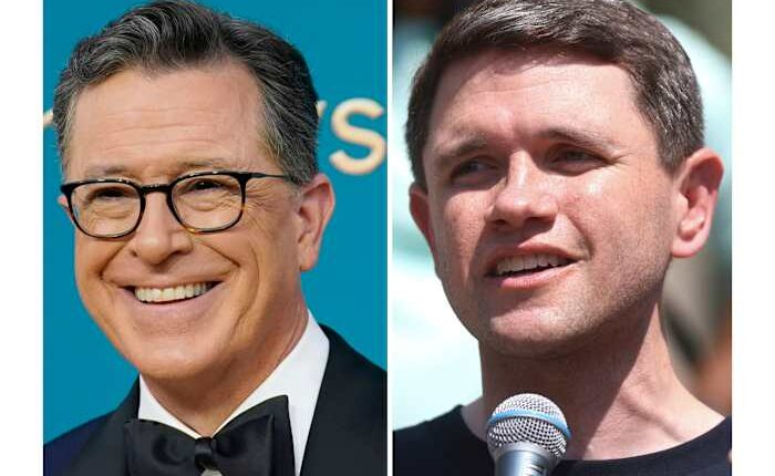 Late-night host Stephen Colbert isn't backing down from public dispute with CBS bosses