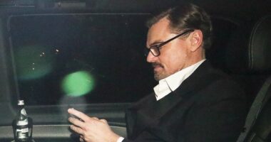 Leonardo DiCaprio shows off a new look while leaving 2026 BAFTAs