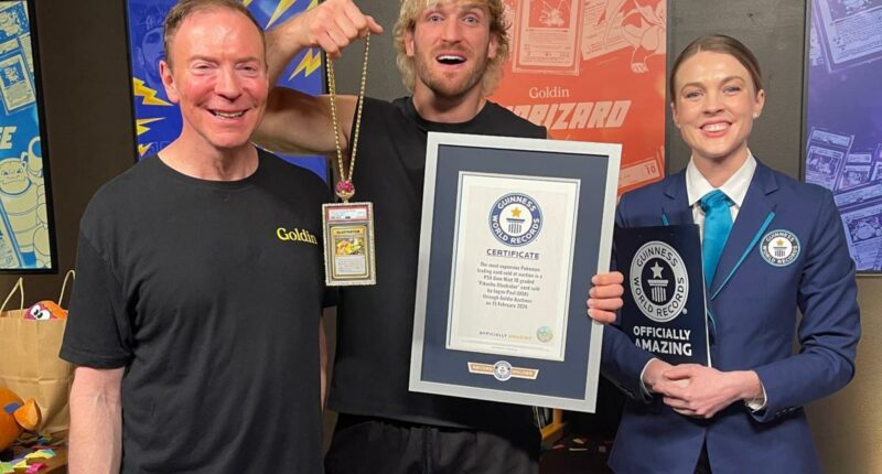 Logan Paul sells rare PokÃ©mon trading card for whopping $16.5M at auction