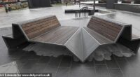 Pictured: The benches on that have been branded 'unusable'