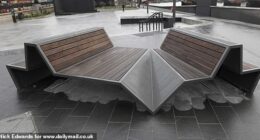 Pictured: The benches on that have been branded 'unusable'