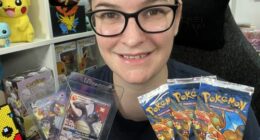 Lucy Hughes Pokemon card collector