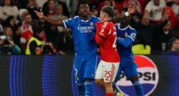 Luis Suarez-Patrice Evra fears trigger UEFA to 'provisionally' BAN Benfica 'racist' Gianluca Prestianni from the Champions League before he faces Vinicius Jr again