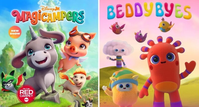 Magical adventures and sweet dreams await in Disney Jr. series "BeddyByes" and "Magicampers"
