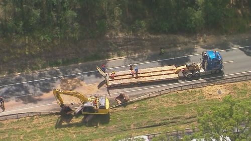 The crash resulted in delays on the Bruce Highway at Tanawha.