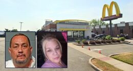 Man took girlfriend to McDonald's for her last meal before stabbing her 25 times inside car, moved his seat 'all the way back' so he could have 'enough room to swing the knife'