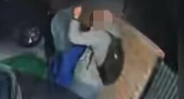 Man wearing similar backpack to Nancy Guthrie captor seen in footage