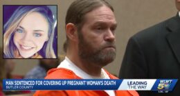Man who dumped pregnant woman's body in a tote in the woods after keeping her in a tub for 4 days learns his fate