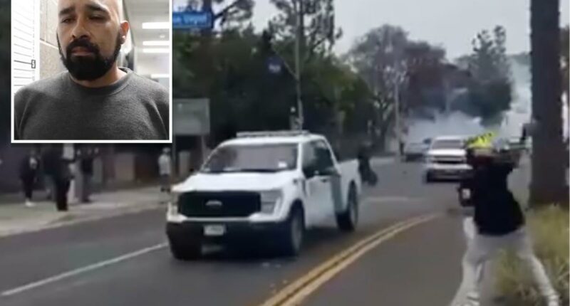 Man who was on FBI's 'most wanted' list for hurling cinderblock at ICE during LA riot faces 20 years