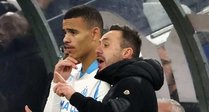 Marseille boss Roberto De Zerbi hails 'what Mason Greenwood's mother and father taught him' in fawning speech for 'world-class' player who 'had difficult times' - years on from abuse charges